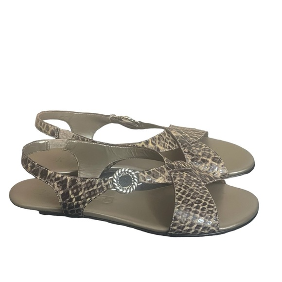 Brighton Coast Slingback Flat
Sandals Multicolor Snake Print Slip Ons 7.5M - Picture 6 of 16